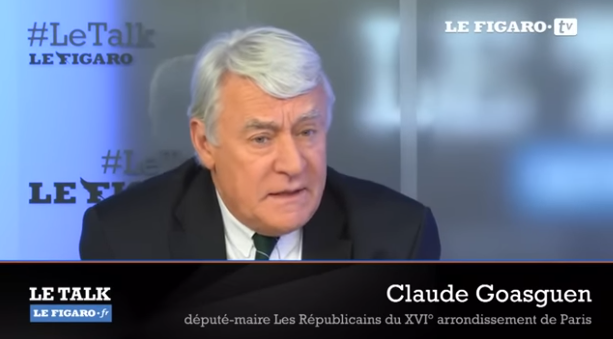 Claude Goasguen, maire du XVIème arrondissement de Paris